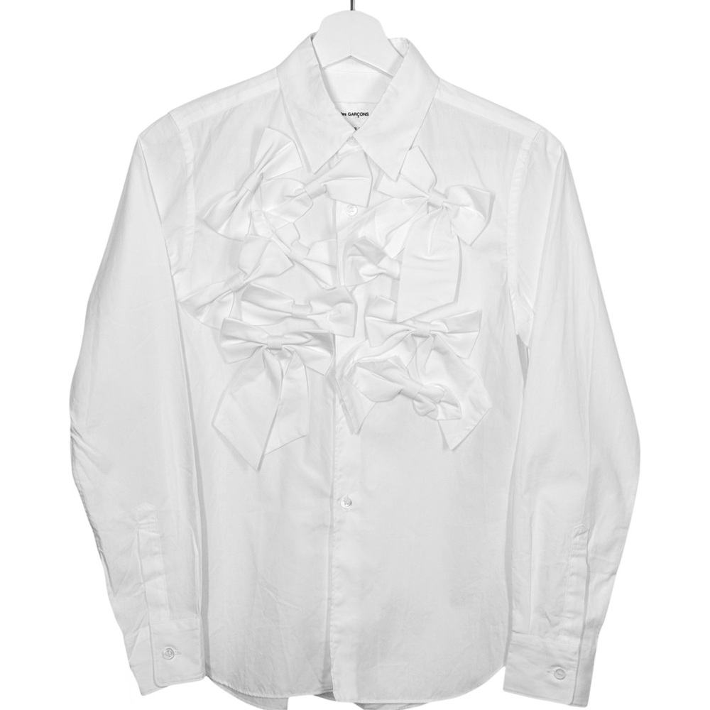 Comme des Garcons Girl 2020AW Layered Bowtie Decorated Shirt